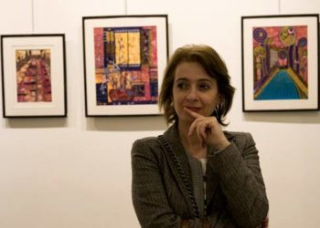 إفتتاح معرض كولاج “ضوء” للفنانة السورية عافية رزق