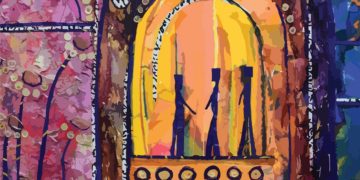 دعوة لحضور إفتتاح معرض كولاج “ضوء” للفنانة السورية عافية رزق